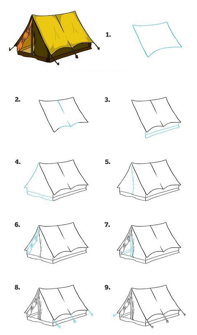 Tent idea 5 Drawing Ideas
