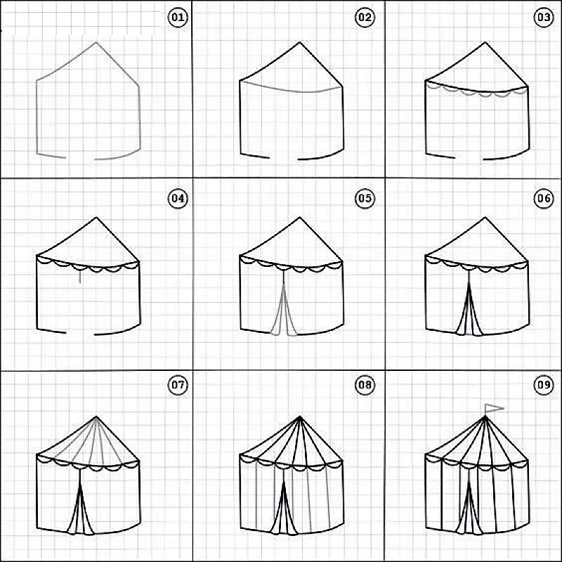 Tent idea Drawing Ideas