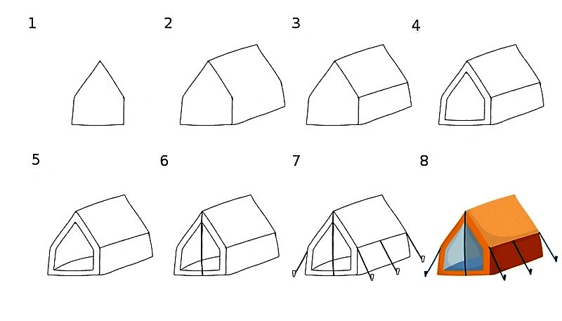 Tent idea 9 Drawing Ideas
