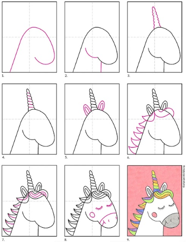 Unicorn idea 13 Drawing Ideas