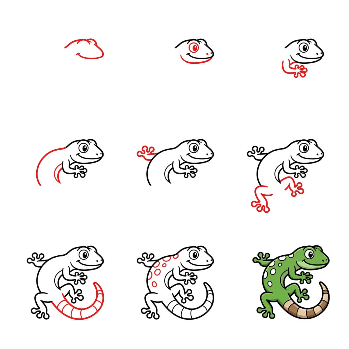 How to draw Dynamic Gecko