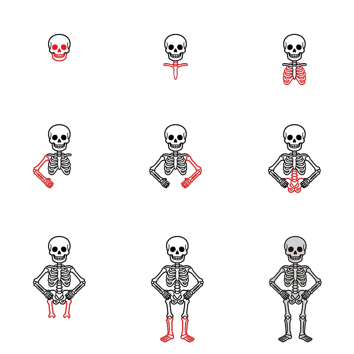 How to draw Hip holding Skeleton