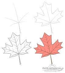 A simple Maple Leaf Drawing Ideas