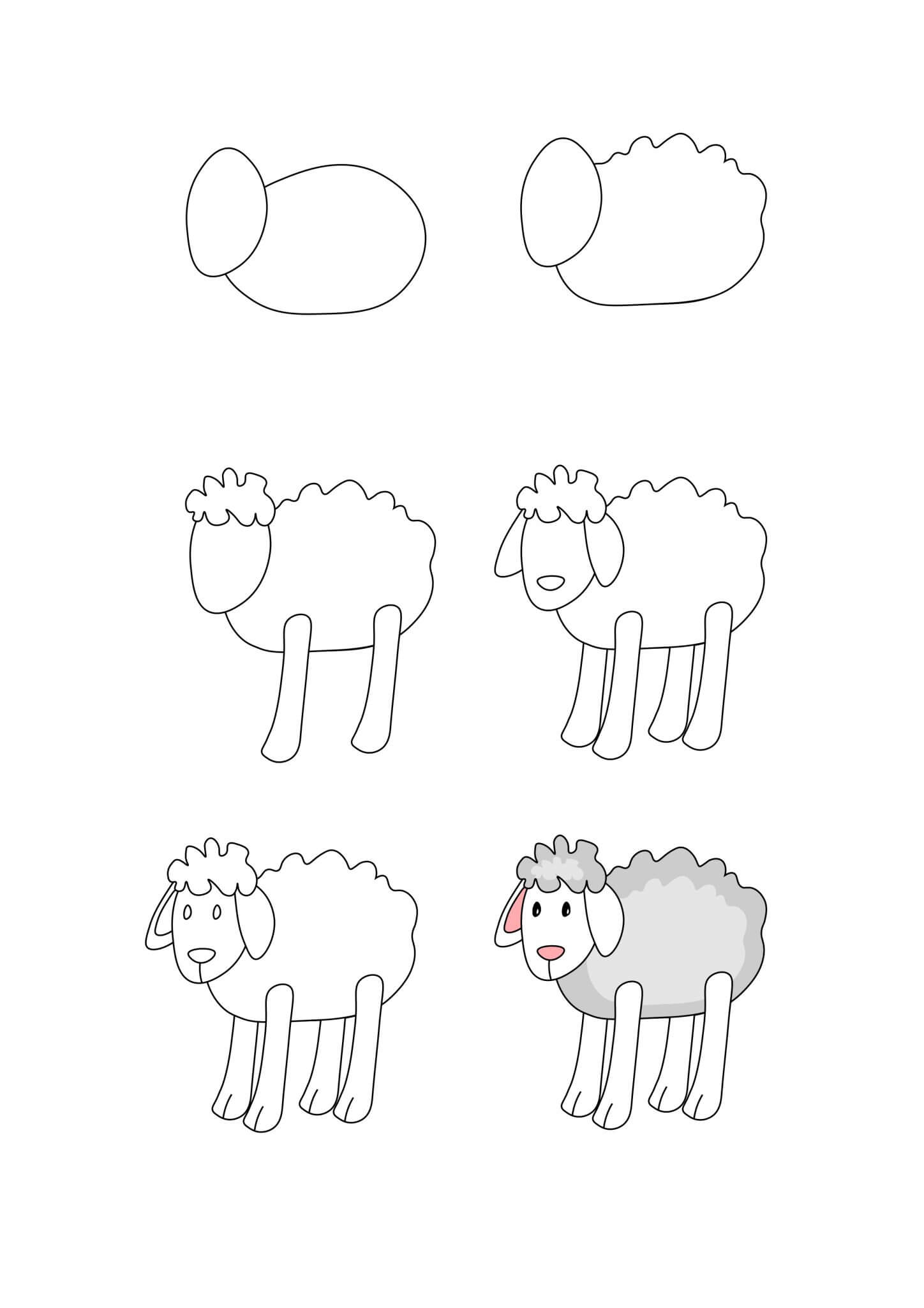 A Simple Sheep Drawing Ideas