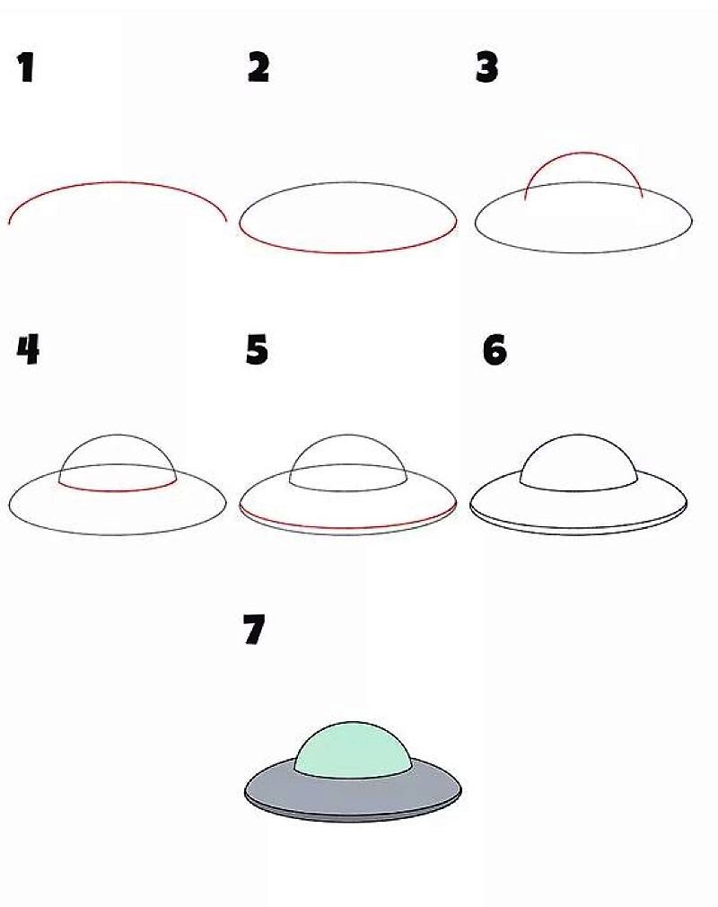 A simple UFO Drawing Ideas