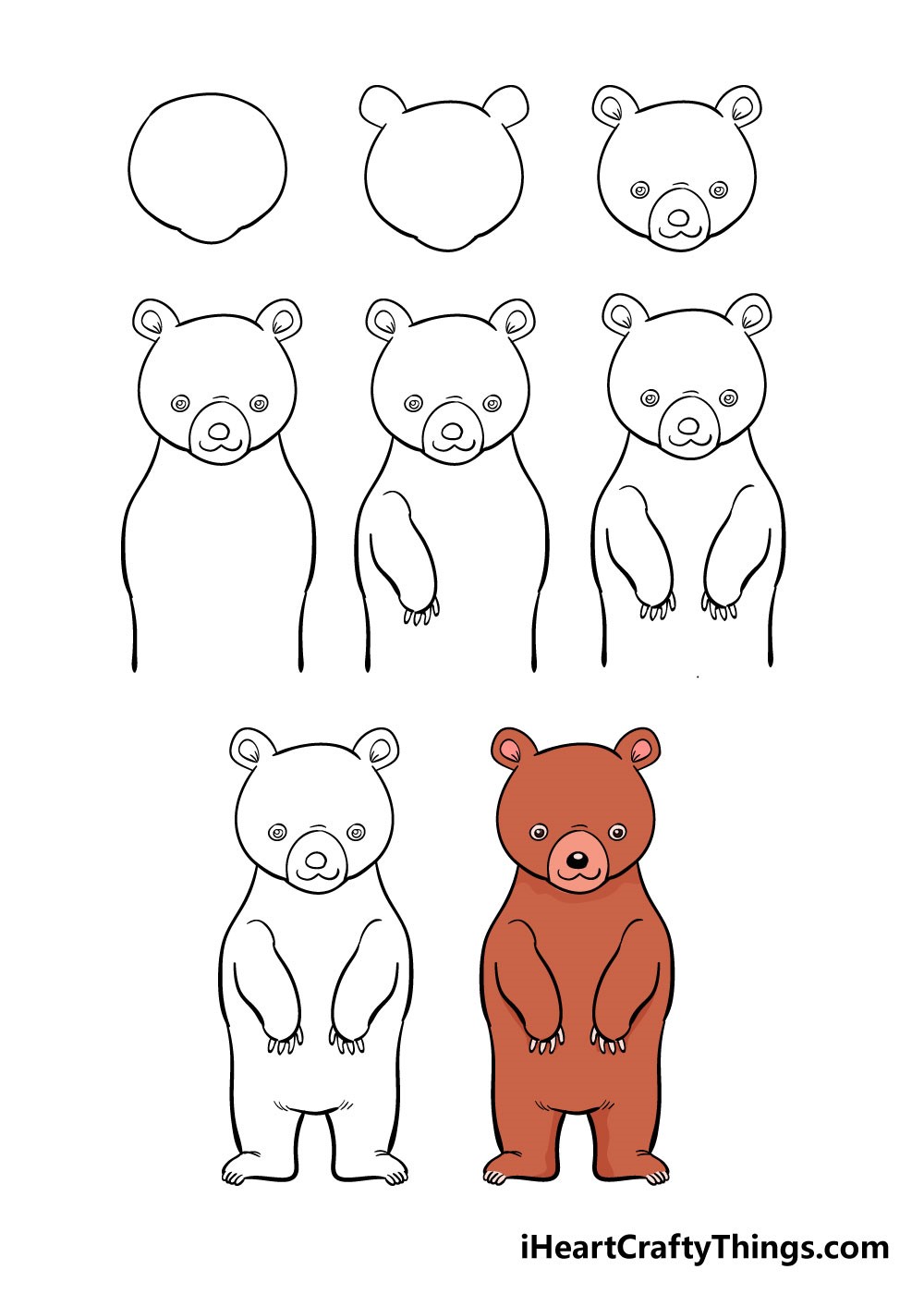 How to draw Bear idea 9
