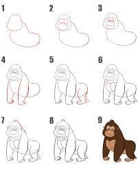 Gorilla Drawing Ideas