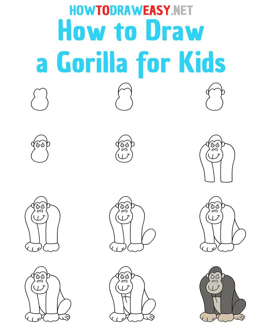 Gorilla Ideas 9 Drawing Ideas