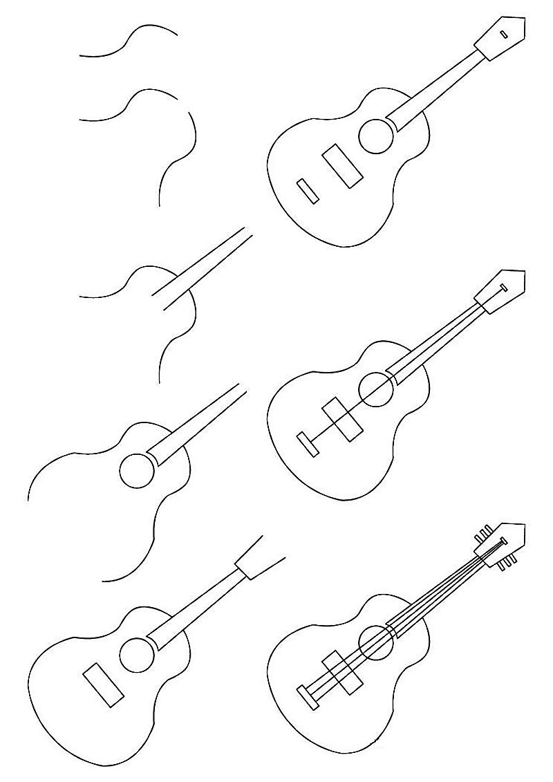Guitar ideas 3 Drawing Ideas