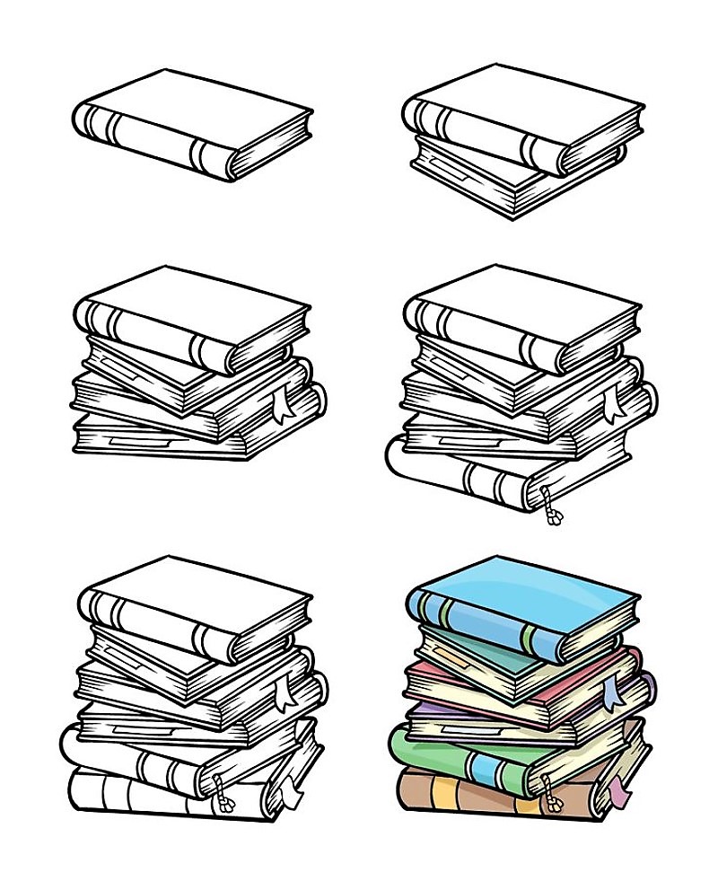 Book Drawing Ideas