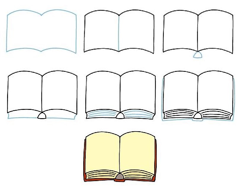 Idea An open book 10 Drawing Ideas