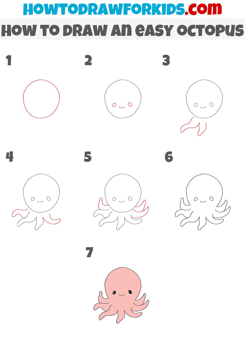 How to draw Octopus idea 11