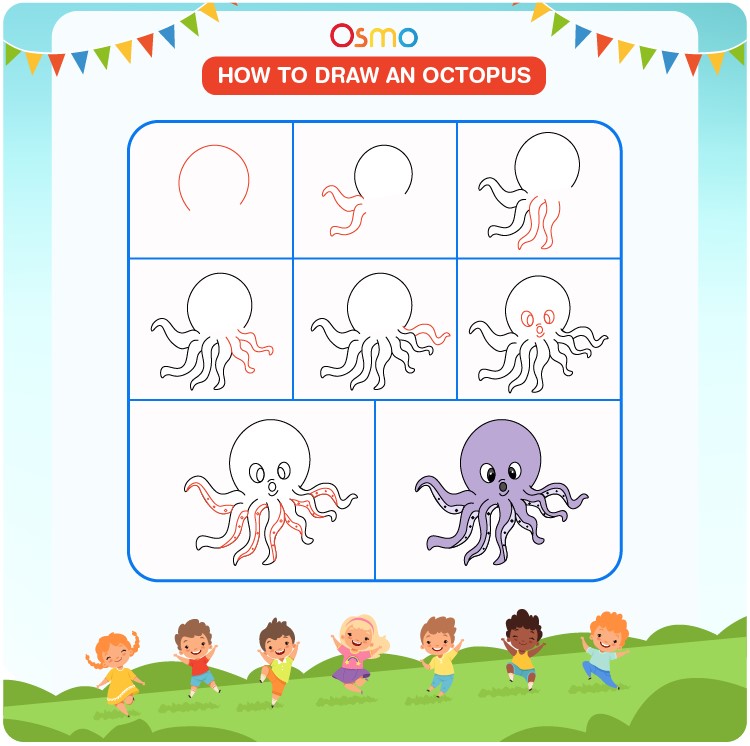 How to draw Octopus idea 5