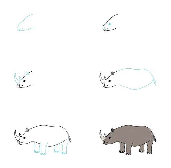 How to draw Rhino idea (15)