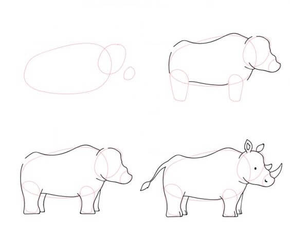 How to draw Rhino idea (2)