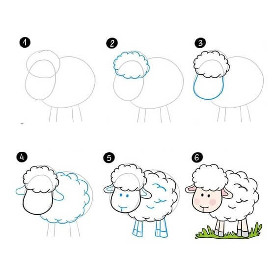 Sheep idea (15) Drawing Ideas