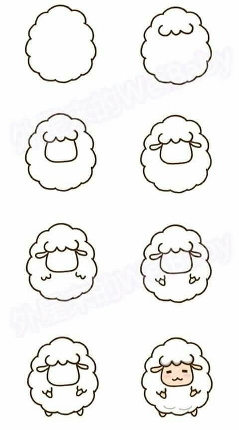 Sheep idea (21) Drawing Ideas