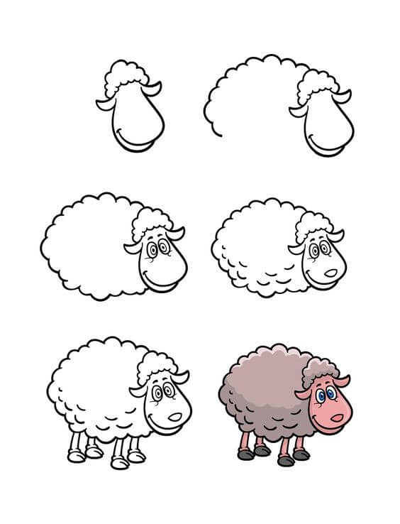 Sheep idea (22) Drawing Ideas