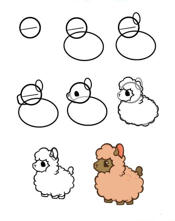 Sheep idea (26) Drawing Ideas