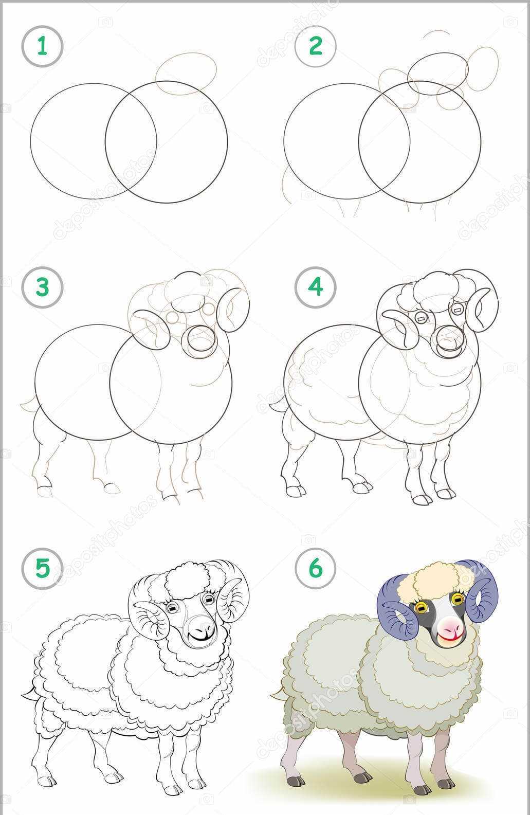 Sheep idea (29) Drawing Ideas