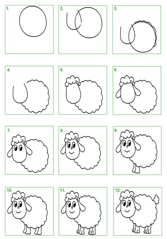 Sheep idea 4 Drawing Ideas