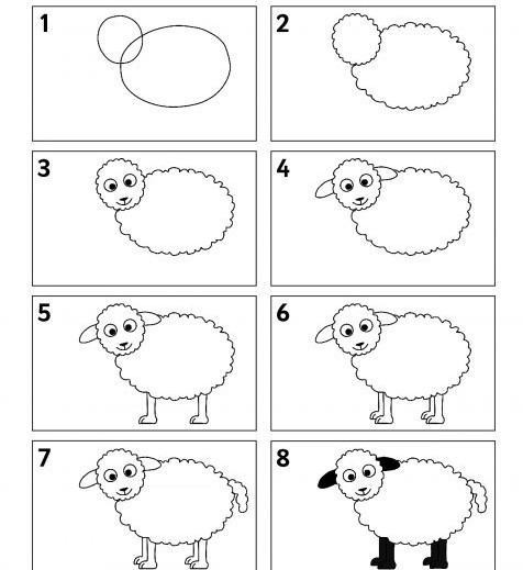 Sheep idea 6 Drawing Ideas