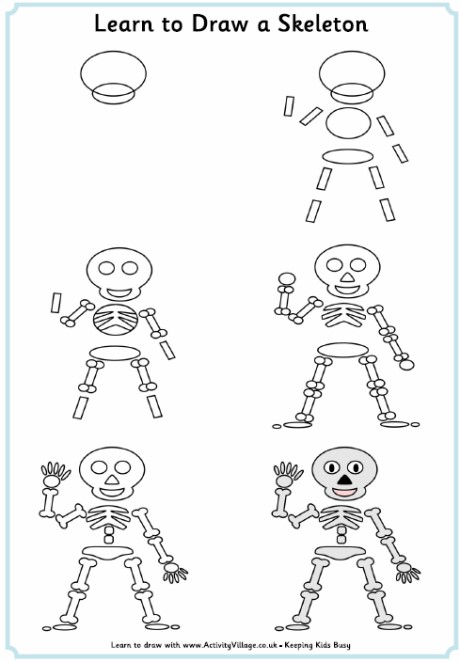 Skeleton idea 8 Drawing Ideas