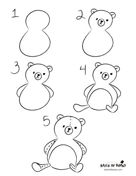 How to draw Teddy bear idea 2
