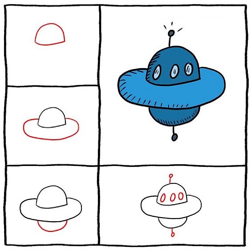 UFO idea 3 Drawing Ideas