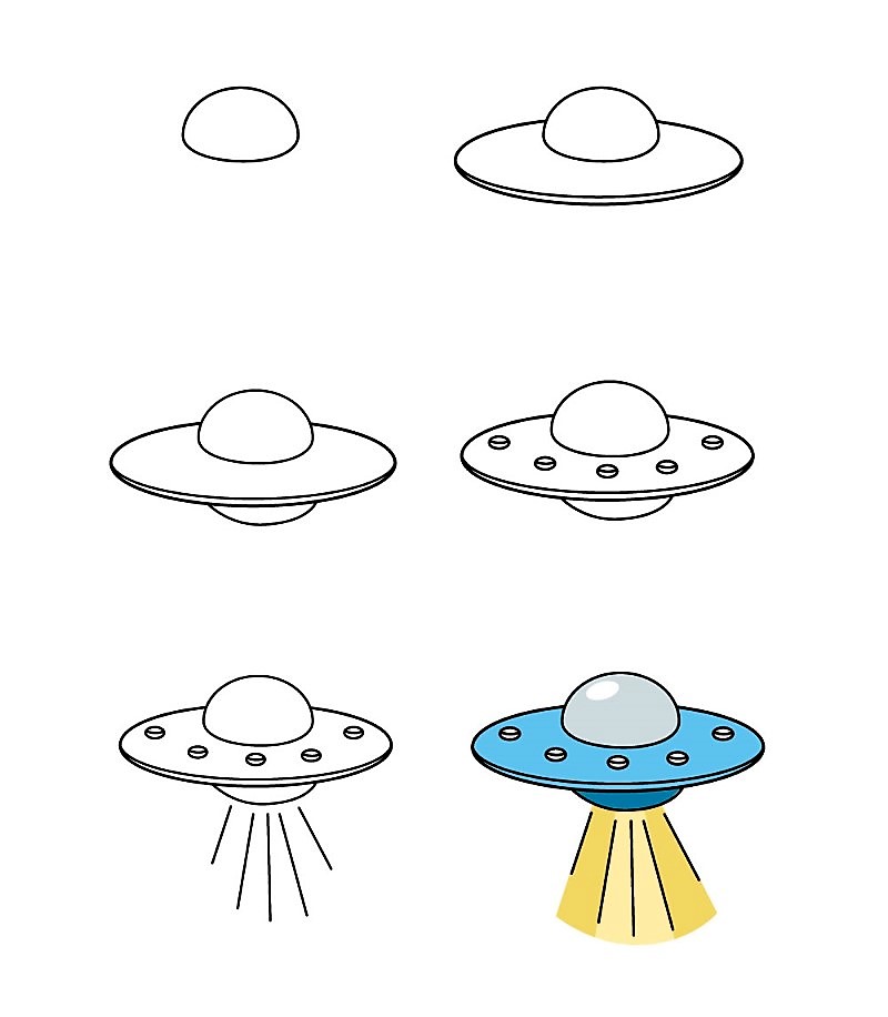 UFO Drawing Ideas