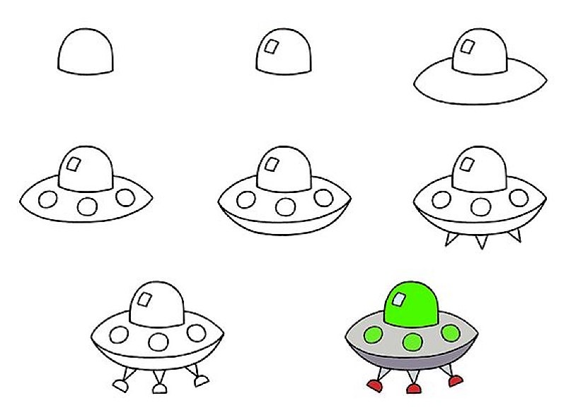UFO idea 8 Drawing Ideas