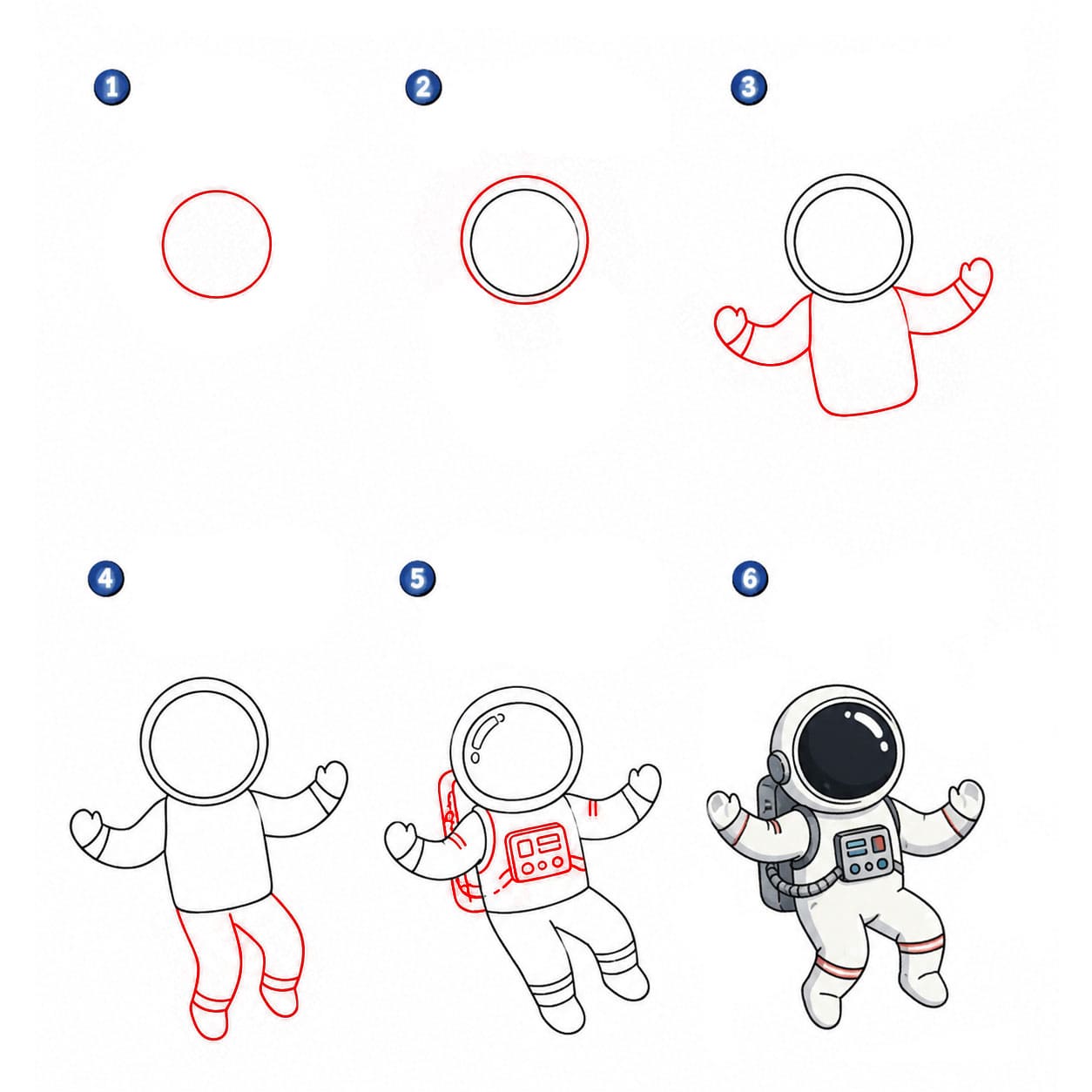 Astronaut normal Drawing Ideas