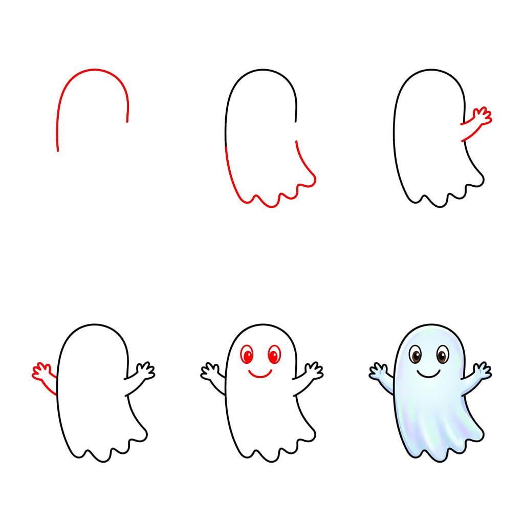 Basic Ghost Drawing Ideas