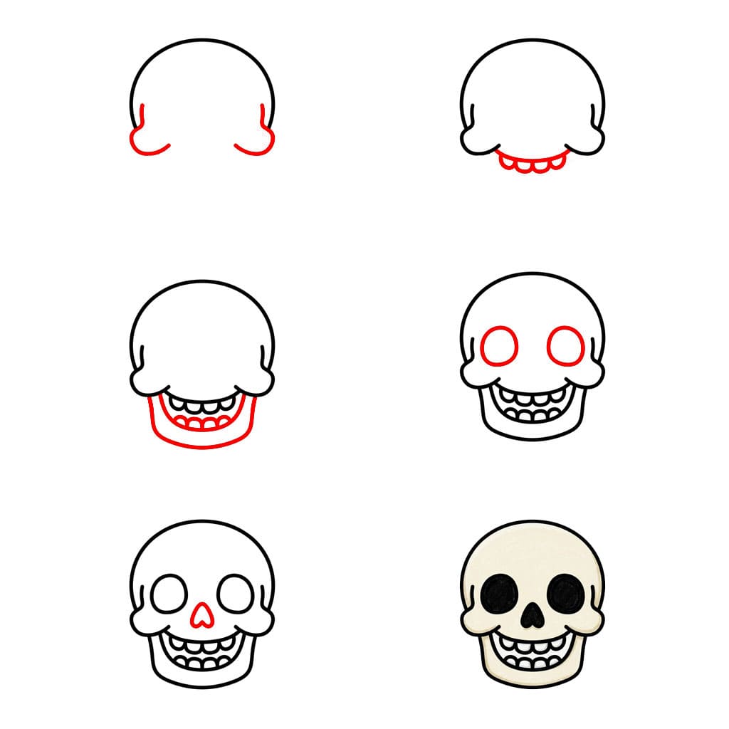 Basic Skull Drawing Ideas