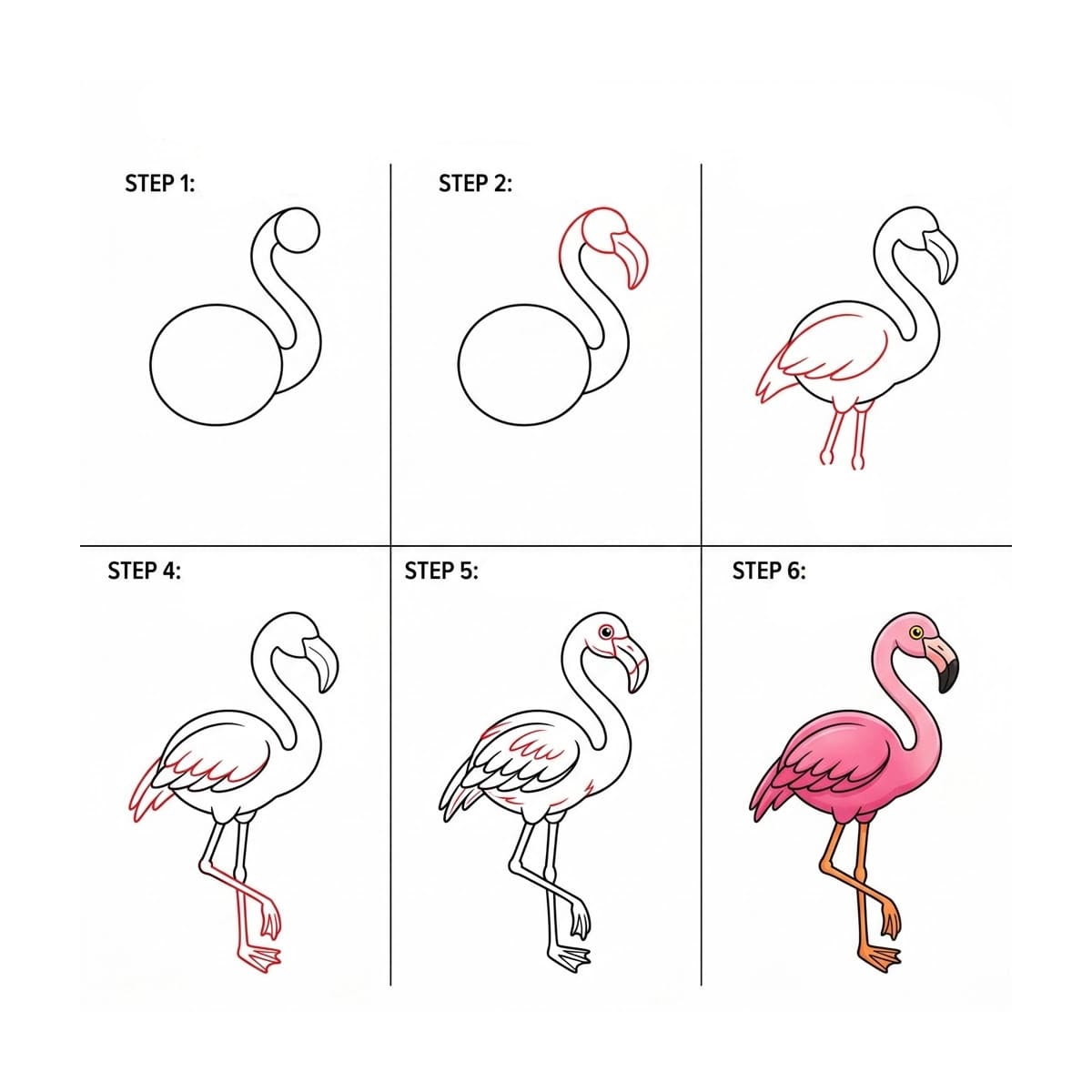 Flamingo free Drawing Ideas