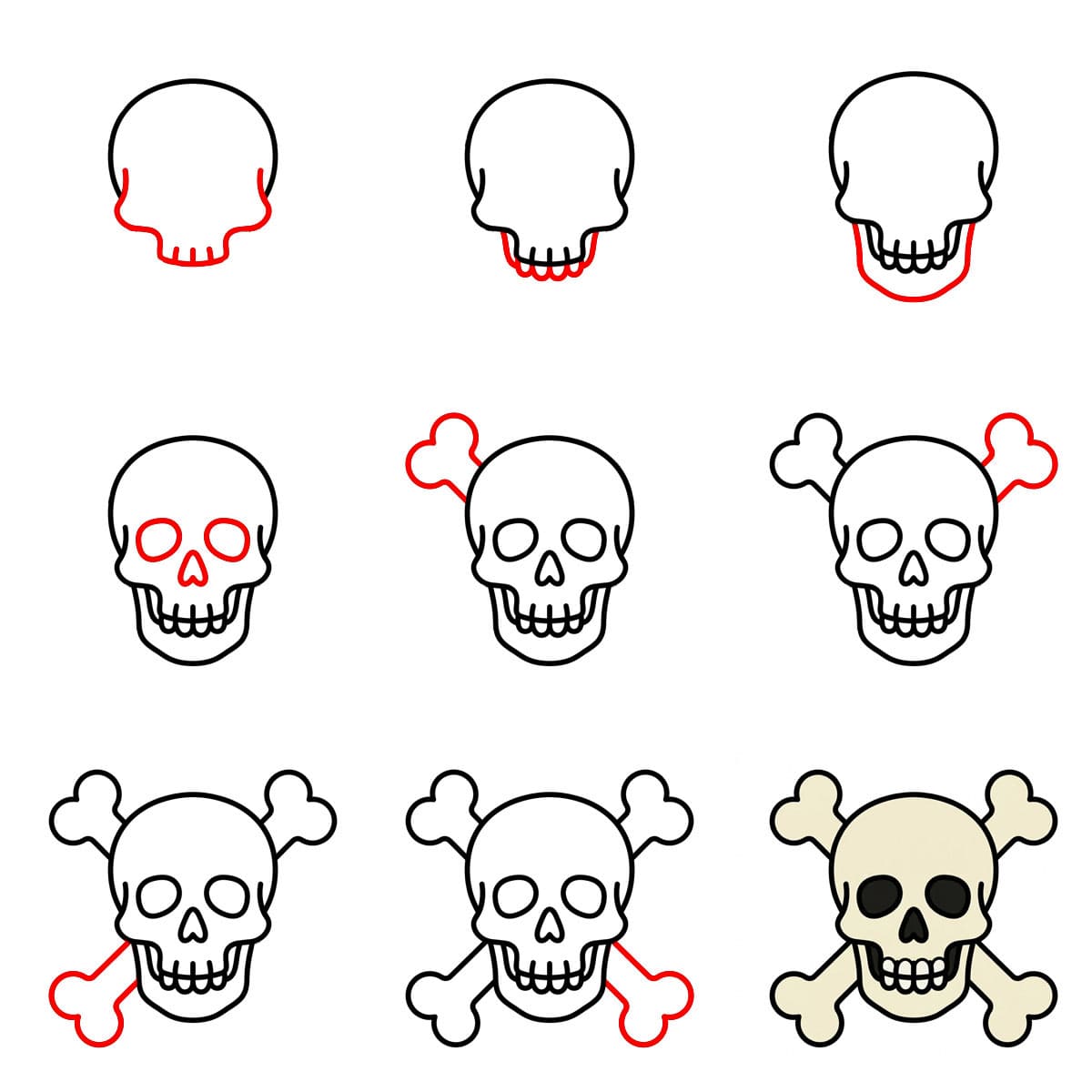 Skull normal Drawing Ideas