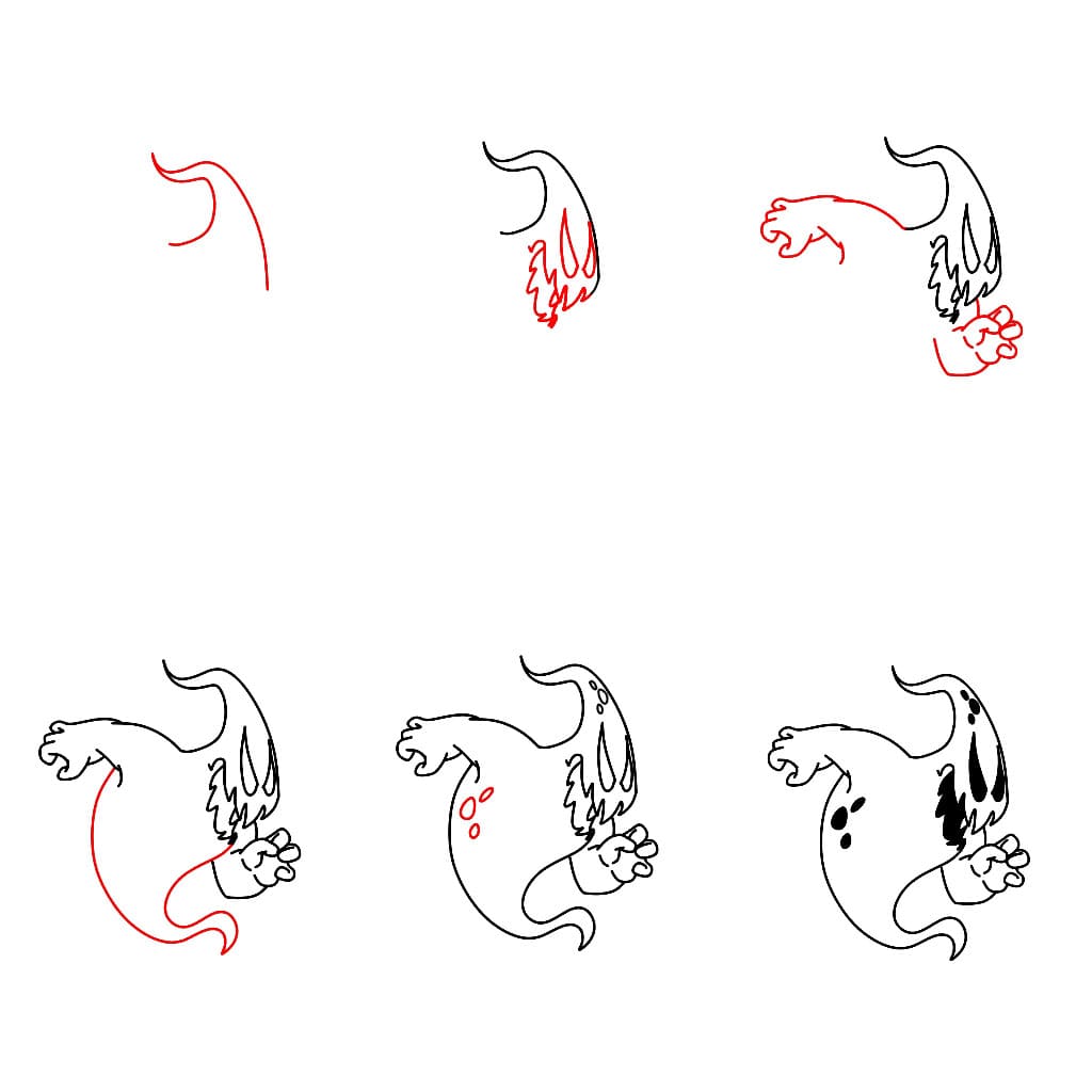 Twirling Ghost Drawing Ideas