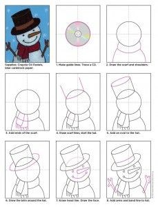 How to draw A Cool Snowman