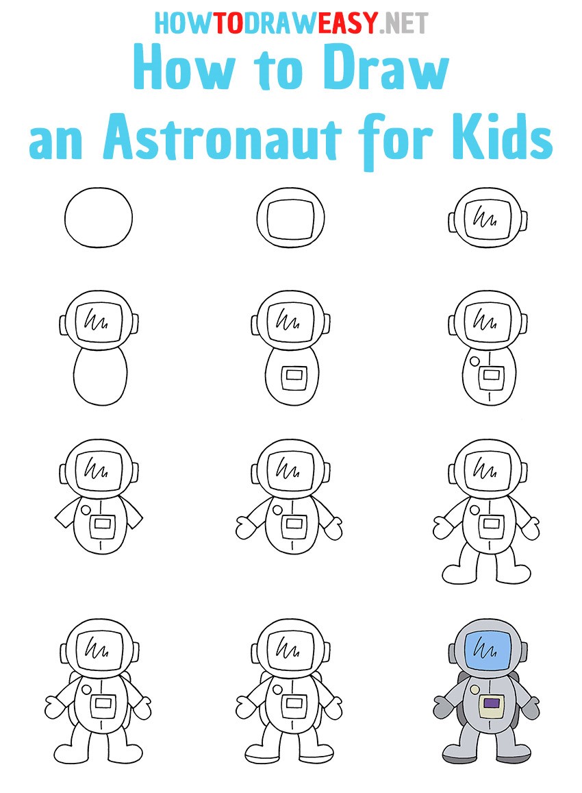 Astronaut idea 10 Drawing Ideas