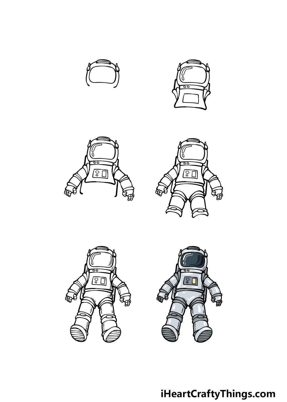 How to draw Astronaut idea 3