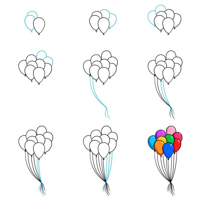 Balloon idea (14) Drawing Ideas