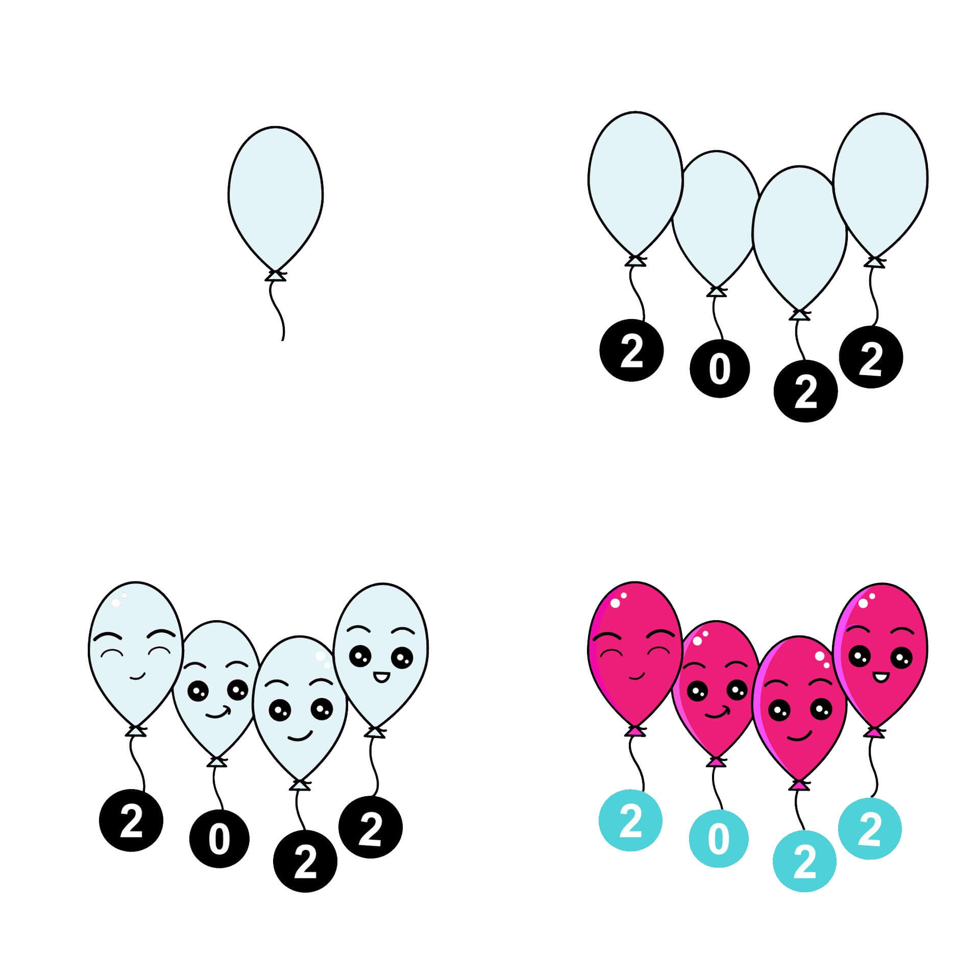 Balloon idea (17) Drawing Ideas