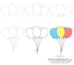 Balloons Drawing Ideas