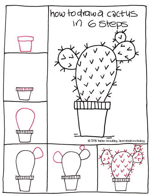 Cactus idea 9 Drawing Ideas