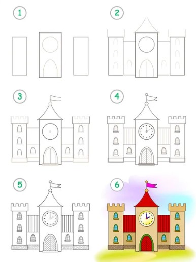 How to draw Castle Ideas 11