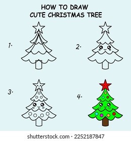 Christmas tree idea 13 Drawing Ideas
