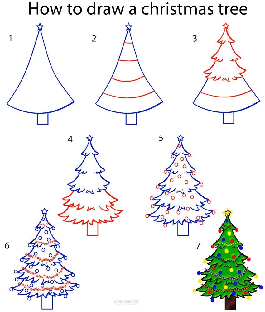 Christmas tree idea 2 Drawing Ideas