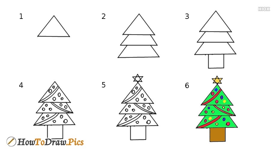Christmas tree idea 7 Drawing Ideas