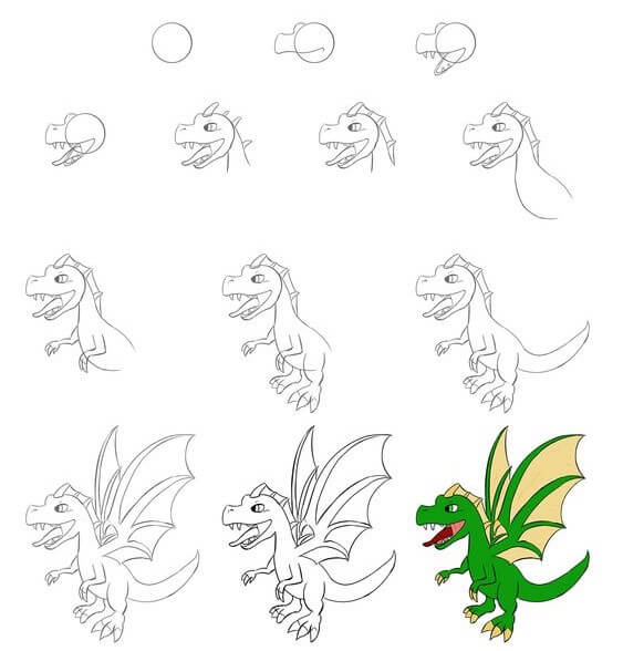 Dragon idea (20) Drawing Ideas