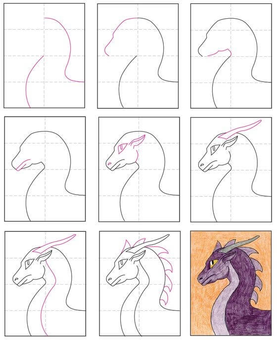 Dragon idea (29) Drawing Ideas